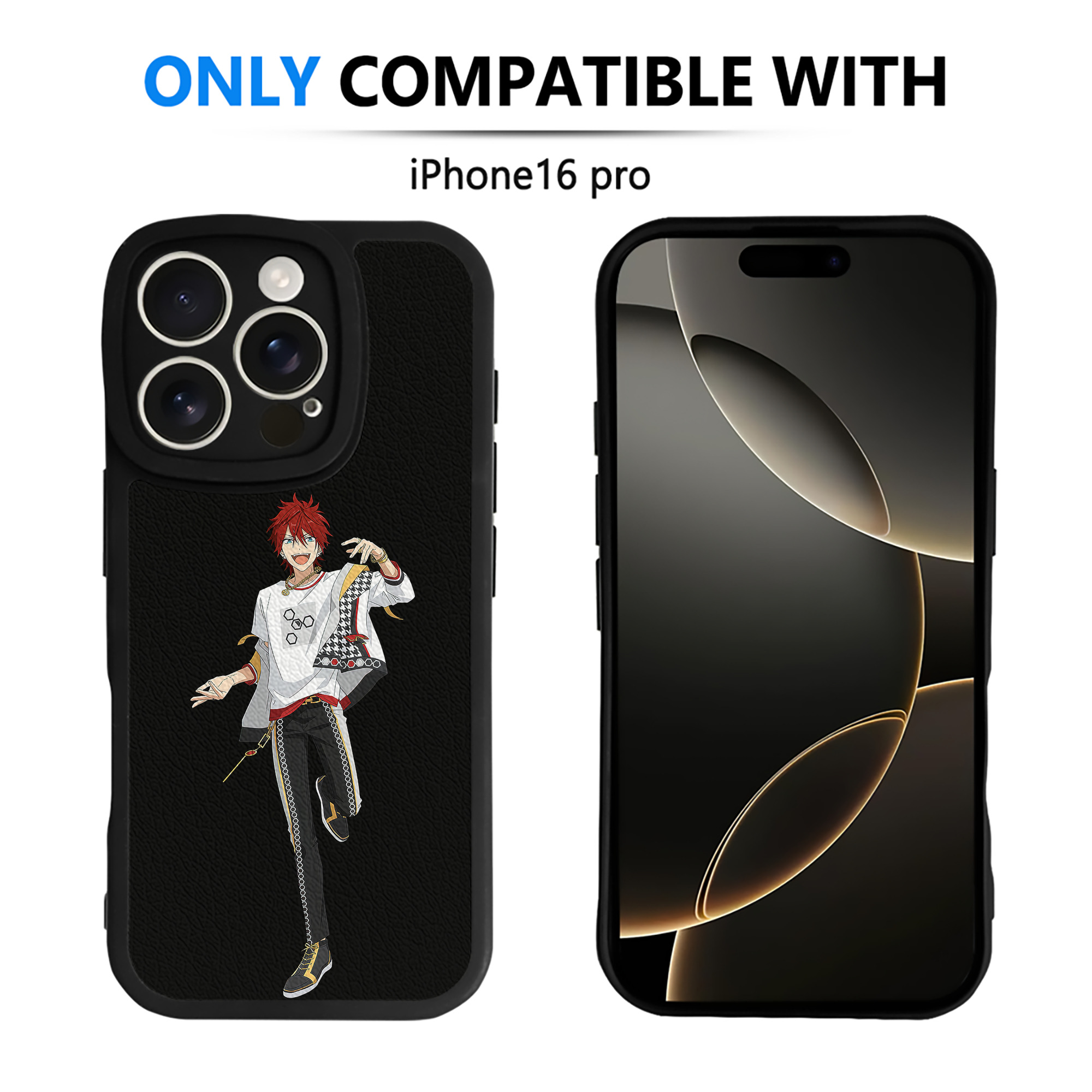 （画像用） あんさんぶるスターズ! Ensemble Stars 【iPhone 16シリーズ対応】シリコンスマホケース（レザー調） 材質：シリコン